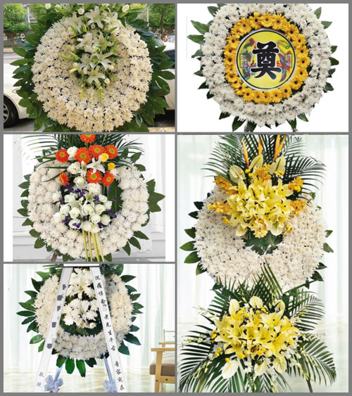 湖北荆门市京山县宋河镇张家冲村花圈速递